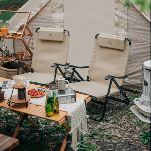 Naturehike Serie-TY05 silla ajustable con almohada, sillón plegable portátil de lujo para ocio al aire libre, pesca, Playa y Camping