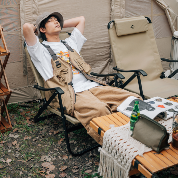 Naturehike Serie-TY05 silla ajustable con almohada, sillón plegable portátil de lujo para ocio al aire libre, pesca, Playa y Camping