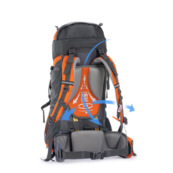 Naturehike Serie-Tanfeng B70, mochila de la montaña con capacidad 70 litros para acampar, bolsa de viaje con marco de aleación de aluminio, cubierta impermeable