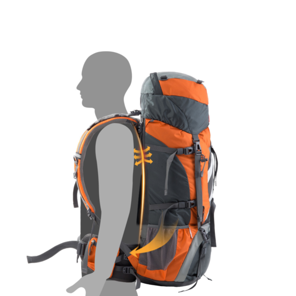 Naturehike Serie-Tanfeng B70, mochila de la montaña con capacidad 70 litros para acampar, bolsa de viaje con marco de aleación de aluminio, cubierta impermeable