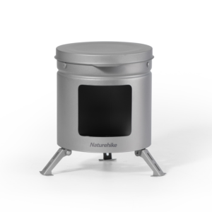 Naturehike Serie-Titanio Mini estufa de leña, quemador, horno de titanio, brasero, utensilios de cocina para acampar, diámetro Olla portátil ligera de 5-20cm