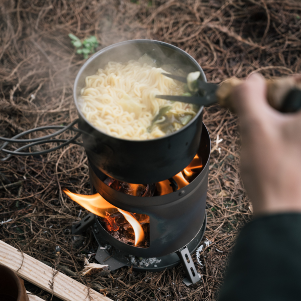 Naturehike Serie-Titanio Mini estufa de leña, quemador, horno de titanio, brasero, utensilios de cocina para acampar, diámetro Olla portátil ligera de 5-20cm