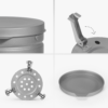 Naturehike Serie-Titanio Mini estufa de leña, quemador, horno de titanio, brasero, utensilios de cocina para acampar, diámetro Olla portátil ligera de 5-20cm