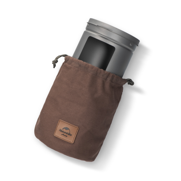 Naturehike Serie-Titanio Mini estufa de leña, quemador, horno de titanio, brasero, utensilios de cocina para acampar, diámetro Olla portátil ligera de 5-20cm