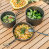 Naturehike Serie-Titano utensilios de cocina ligeros de titanio de alta resistencia, olla de Picnic para acampar al aire libre, sartén portátil, función de autolimpieza