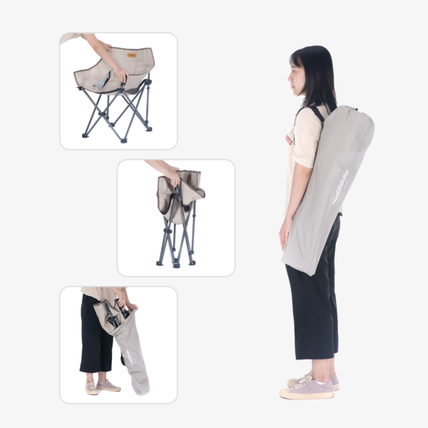 Naturehike Serie-Xingding silla plegable portátil para acampar, sillón ligero para jardín, playa, Picnic, pesca, senderismo al aire libre, turismo