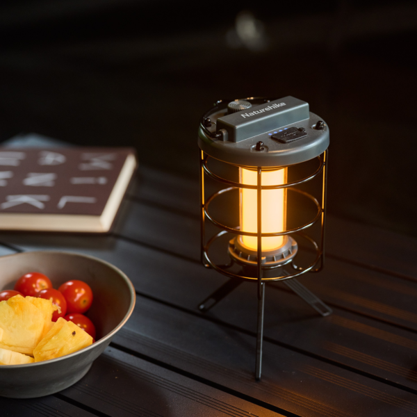 Naturehike Serie-Xingzhu Lámpara de Camping ultraligera colgante para exteriores, resistente a la lluvia, Ipx4, portátil, lámpara colgante de mano ajustable con trípode, 280g