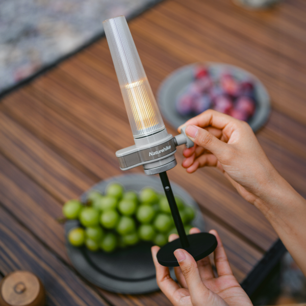 Naturehike Serie-Yeying Lámpara de mesa, linterna de picnic para acampar al aire libre, IPX4 luz de vela impermeable LED, lámpara de decoración del hogar
