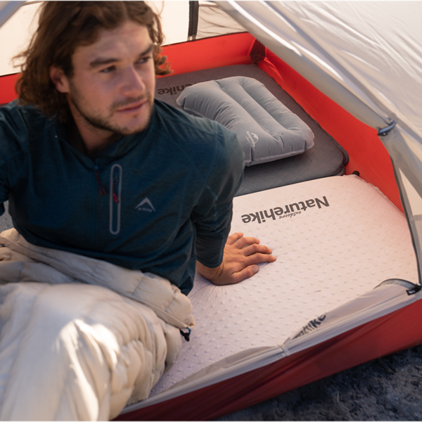 Naturehike Serie-Yuxian colchones de aire de esponja autoinflables para senderismo al aire libre, colchoneta ligera para dormir y acampar