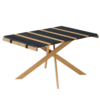 Naturehike Serie-Zhiyan (Dining table ) mesa plegable portátil para exteriores, mueble de madera maciza de apertura rápida para acampar, Picnic, barbacoa, playa, jardín, mesa de comedor