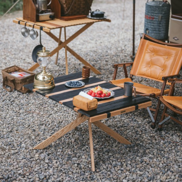 Naturehike Serie-Zhiyan (Dining table ) mesa plegable portátil para exteriores, mueble de madera maciza de apertura rápida para acampar, Picnic, barbacoa, playa, jardín, mesa de comedor
