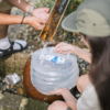 Naturehike cubo de agua plegable para exteriores, equipo de almacenamiento de agua de 5L/10L/15L, para senderismo, Camping, viaje