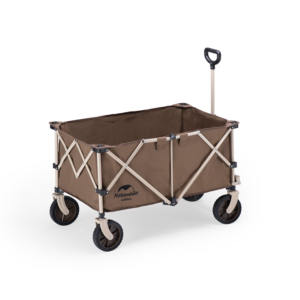 NaturehikeSerie-Qingzhe TC02 carrito plegable de gran capacidad, carretilla portátil de gran capacidad de carga de 193L, 80KG, cuatro ruedas, para acampar, Picnic