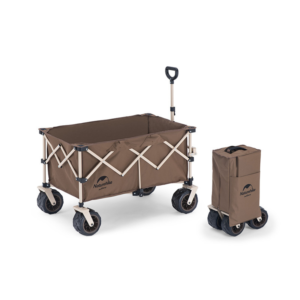 Naturehike Serie-Qingzhe con gran ruedas carrito plegable de gran capacidad, carretilla portátil de gran capacidad de carga de 210L, 80KG, Con cuatro ruedas Off-Road, para acampar, Picnic