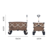 Naturehike Serie-Qingzhe con gran ruedas carrito plegable de gran capacidad, carretilla portátil de gran capacidad de carga de 210L, 80KG, Con cuatro ruedas Off-Road, para acampar, Picnic