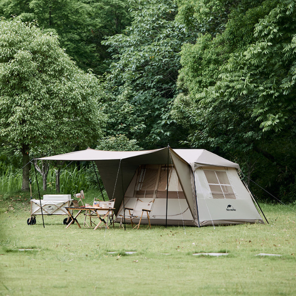 Naturehike Village 5.0 Carpa Automática De Campaña Con Toldo Exterior, Para 4 Personas Para Acampar, Viajes Al Aire Libre, Picnics