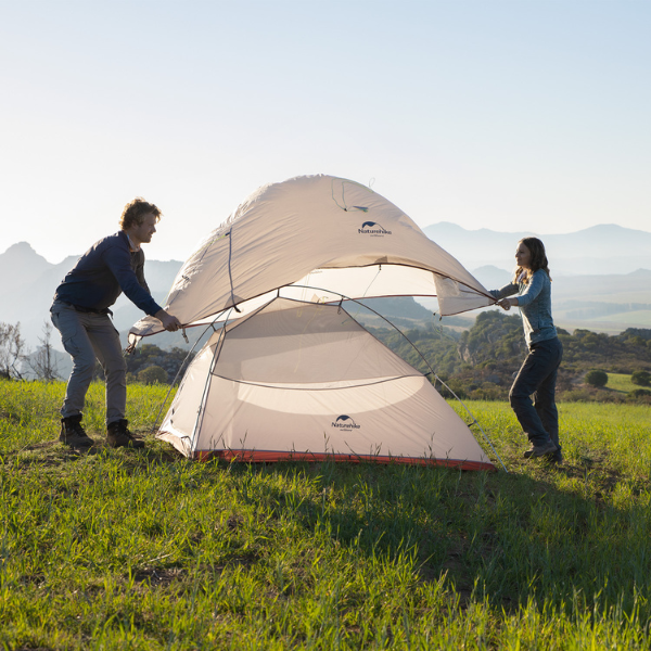 Naturehike Cloud-Up Ultraligero (Opción 1-2-3 Personas)Tienda de campaña Impermeable Doble Capa Camping Tienda de campaña