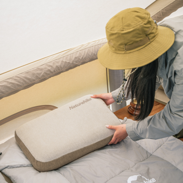 Naturehike Serie-Xinyue Almohada Portátil Para Dormir Al Aire Libre Naturaleza, Almohada Ultraligera Con Espuma Memoria Para Camping Almohada de Viaje Rebote Indeformable