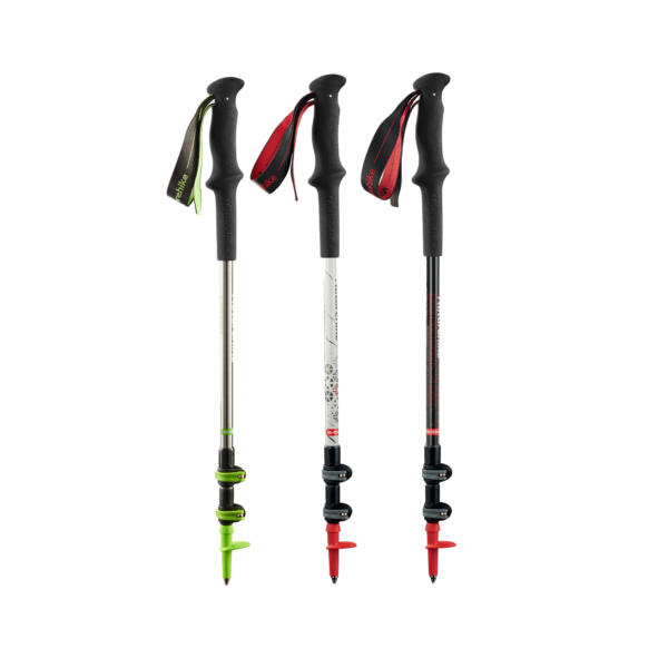 Naturehike Serie-ST06 Bastones de Trekking 2 en 1, bastón de aluminio de carbono, ultraligero, plegable, mango EVA, para acampar, escalar y senderismo