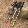 Naturehike Serie-ST06 Bastones de Trekking 2 en 1, bastón de aluminio de carbono, ultraligero, plegable, mango EVA, para acampar, escalar y senderismo