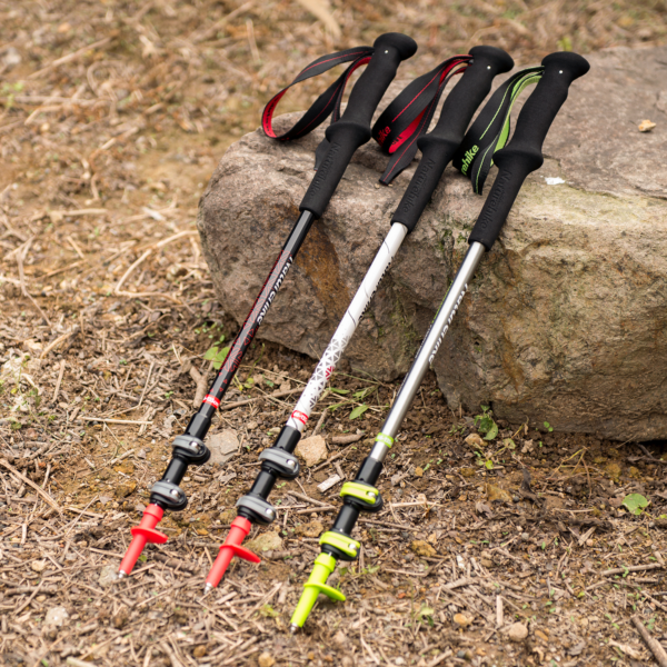 Naturehike Serie-ST06 Bastones de Trekking 2 en 1, bastón de aluminio de carbono, ultraligero, plegable, mango EVA, para acampar, escalar y senderismo