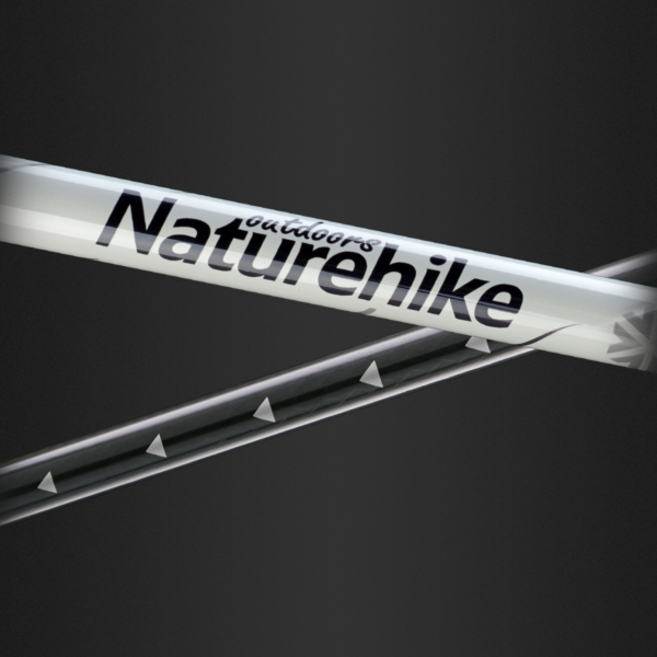 Naturehike Serie-ST06 Bastones de Trekking 2 en 1, bastón de aluminio de carbono, ultraligero, plegable, mango EVA, para acampar, escalar y senderismo