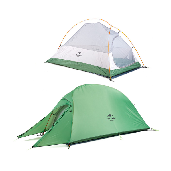 Naturehike Cloud-Up Ultraligero (Opción 1-2-3 Personas)Tienda de campaña Impermeable Doble Capa Camping Tienda de campaña