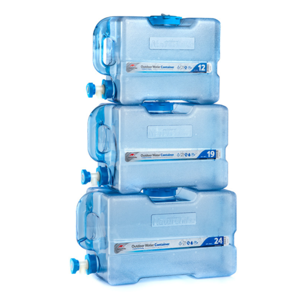 Naturehike Cubo para agua, tanque de almacenamiento de agua para acampar, tanque de almacenamiento de agua portátil para conducción al aire libre, contenedor de Picnic para acampar al aire libre, 12-24L