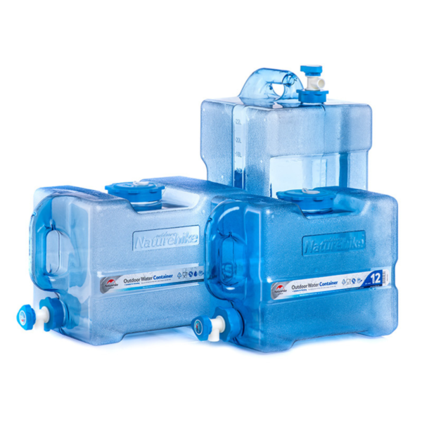 Naturehike Cubo para agua, tanque de almacenamiento de agua para acampar, tanque de almacenamiento de agua portátil para conducción al aire libre, contenedor de Picnic para acampar al aire libre, 12-24L