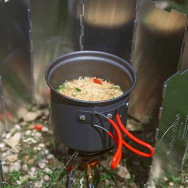 Naturehike Kits de olla, utensilios de cocina 4 en 1 para acampada, vajilla de aluminio para exterior, olla de Picnic, sartén, tazón, utensilios de cocina para senderismo