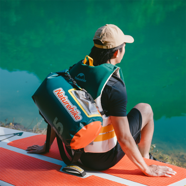 Naturehike Mochila impermeable ultraligera para acampada, bolsa flotante de PVC, bolsa de natación de separación seca y húmeda, bolsa flotante plegable, nueva bolsa de playa para senderismo, camping, 10L/15L/25L