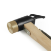 Naturehike Seire-Herramientas, Martillo multifuncional, Martillo de latón con mango de madera maciza para camping al aire libre Martillo de hierro ligero para tienda de viaje Diseño de gancho
