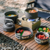 Naturehike Seire-Yexing Kits de utensilios de cocina para acampada, tetera portátil de aluminio, sartén plegable, vajilla, Hervidor para exteriores