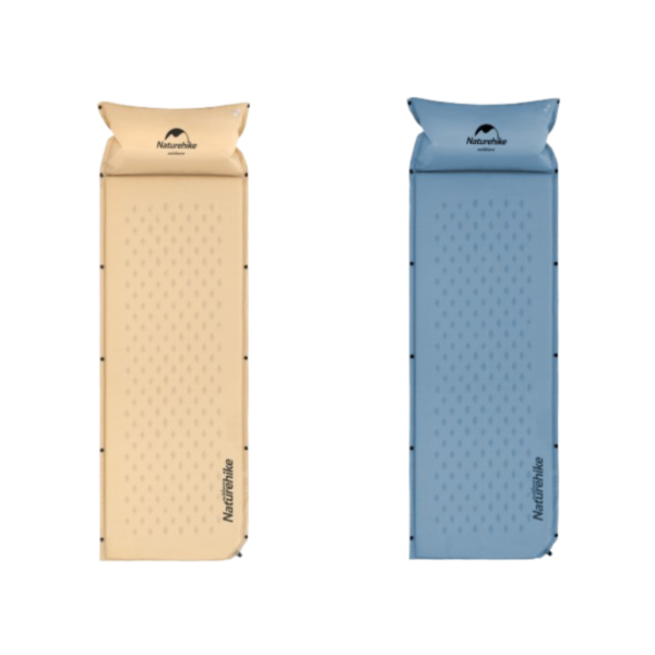 Naturehike Serie-10D colchoneta autoinflable portátil para acampar al aire libre con almohadilla para dormir individual/doble, autoinflable Pillow con esterilla