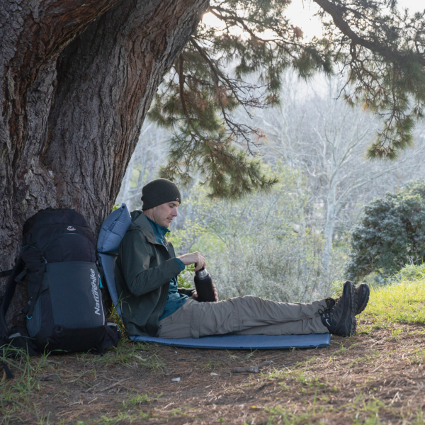 Naturehike Serie-10D colchoneta autoinflable portátil para acampar al aire libre con almohadilla para dormir individual/doble, autoinflable Pillow con esterilla