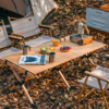 Naturehike Serie-Fangjian mesa plegable para exteriores, muebles portátiles de madera para aire libre, rodamiento, con capacidad de carga 30KG