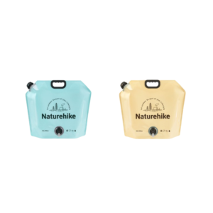Naturehike Serie-Lingwo bolsa de agua para exteriores, contenedor de agua portátil de gran capacidad con asa de grifo, plegable, para Camping, senderismo y emergencia, 10L