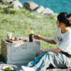 Naturehike Serie-Lingyue L Caja de almacenamiento plegable con Tablet de gran capacidad para exteriores, mesa portátil para acampar, equipo de acampada, caja de almacenamiento para maletero de coche, novedad de 2024