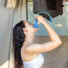 Naturehike Serie-Muchen ducha con calefacción Solar para exteriores, bolsa de EVA portátil de 20L, con temperatura de 40-50ºC, piezas de ducha portátil, Ligero de 420g