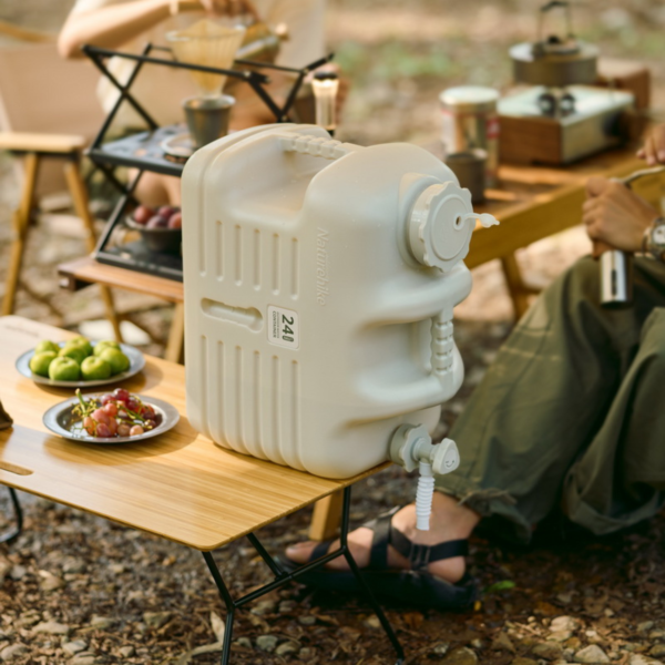 Naturehike Serie-T Cubo de agua para exterior 12L-24L, Contenedor de agua cuadrado de PE de calidad alimentaria para Picnic y acampada al aire libre, cubo con grifo, senderismo al aire libre, huracanes