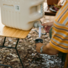 Naturehike Serie-T Cubo de agua para exterior 12L-24L, Contenedor de agua cuadrado de PE de calidad alimentaria para Picnic y acampada al aire libre, cubo con grifo, senderismo al aire libre, huracanes