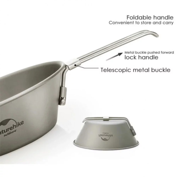 Naturehike-Serie-Titanio-Kits-de-cubiertos-6.png Naturehike Serie-Titanio Kits de cubiertos, Vajilla de titanio puro para exteriores, cuenco portátil, plato, juego de tazas, vajilla de picnic, vajilla portátil para exteriores, utensilios para acampar al aire libre