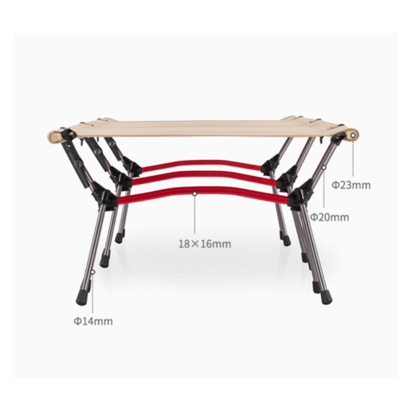 Naturehike Serie-XJ04 Cama plegable plegable portátil de aleación de aluminio para acampar, tienda de campaña, ultraligera, plegable, cómoda, de alta resistencia, para interiores/ exteriores